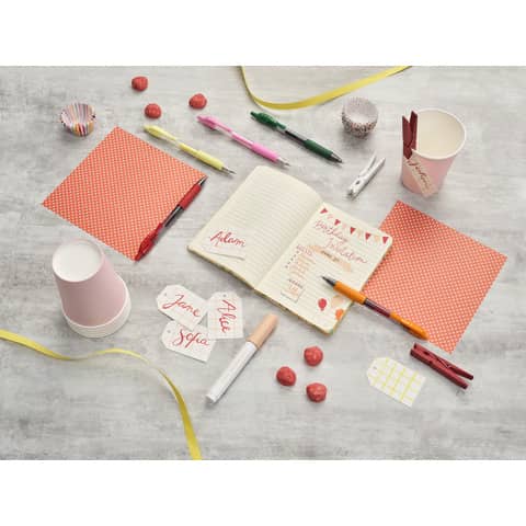 Penne gel a scatto Pilot G-2 0,7 mm nero blu rosso verde - Set2go 4 pezzi - 001428